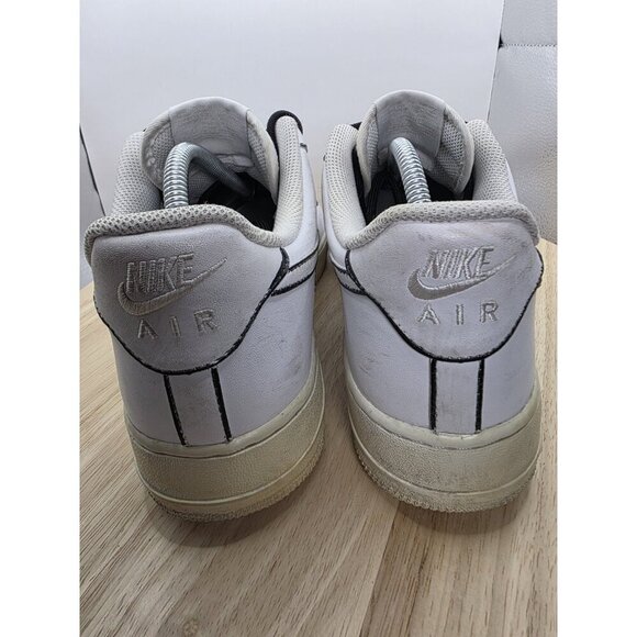 NIKE AIR FORCE 1 WHITE LEATHER SNEAKERS 315122-111 MEN'S SIZE 9 customized - Picture 5 of 7